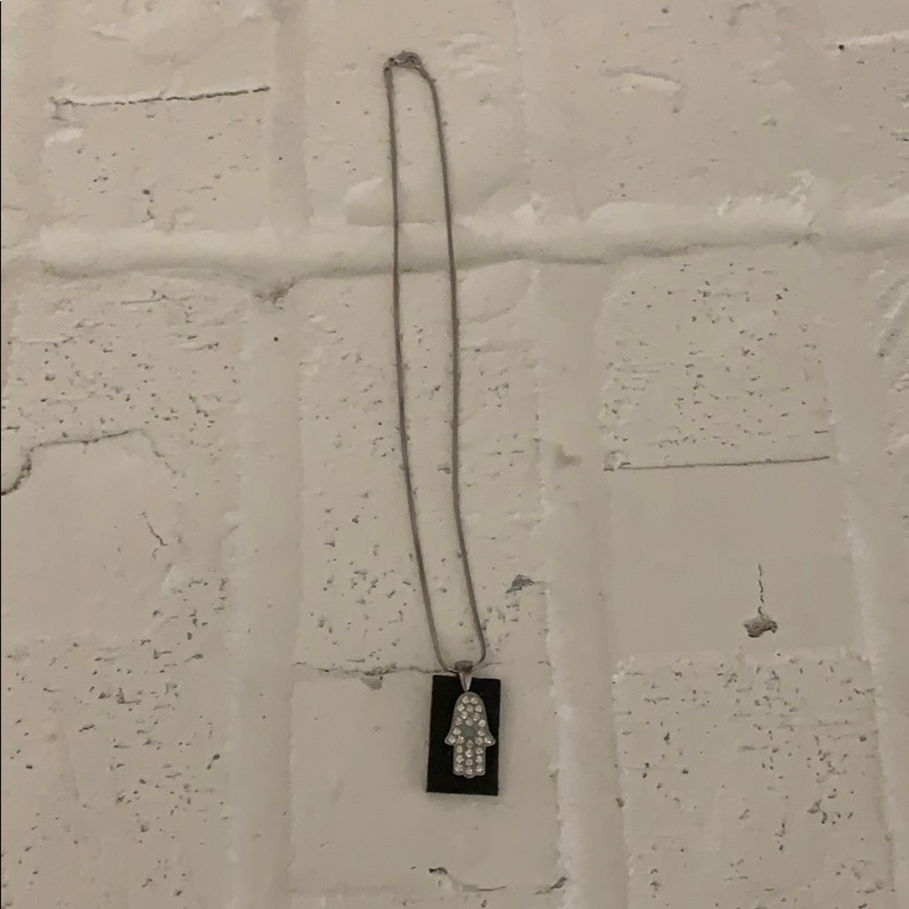 3/$15 Rhinestone Hamsa Necklace - Picture 2 of 4